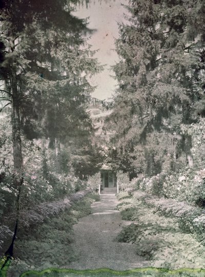 Sentiero nel giardino di Monet a Giverny, primi anni 1920 da French Photographer